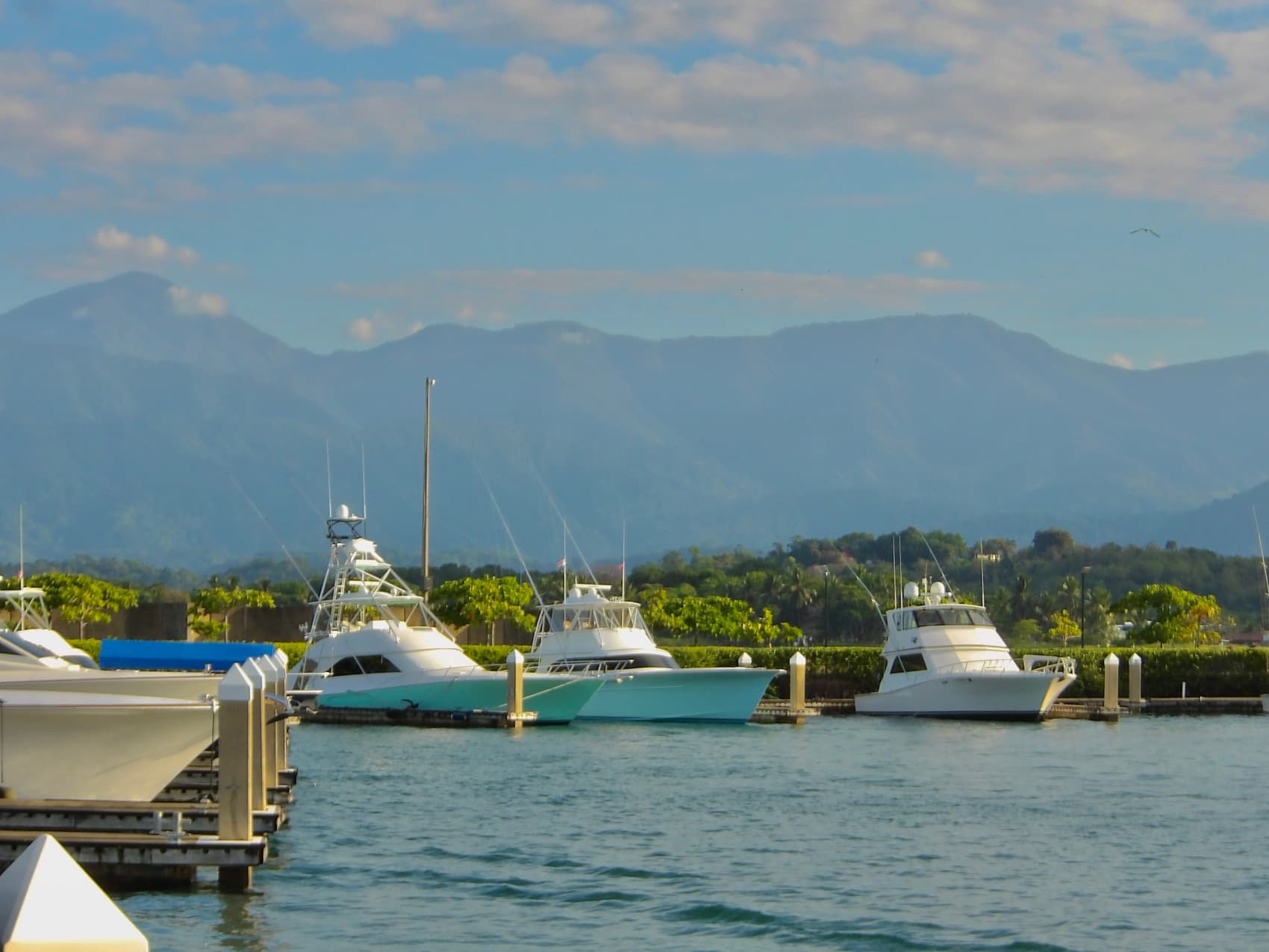 Sportfishing boats at Los Sueños marina, Costa Rica